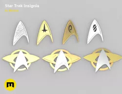 Star Trek insignia 3D print model