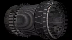 Starship engine 3D model