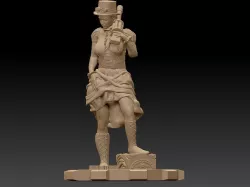 Steam Punk Woman 001 3D print model