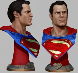 Superman Henry Cavill bust printable 3D print model