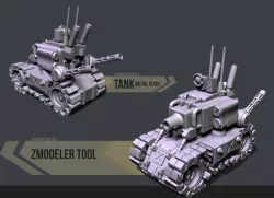 Tank Metal Slug 3D print model