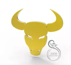 Taurus bull pendant 3D print model