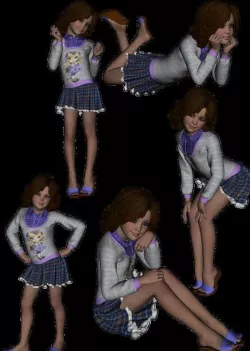 teen 10 obj files 3D model