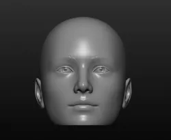 Teen mannequin head 3D print model