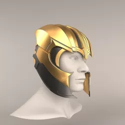 The helmet of the Thanos from the movie Avengers Infinity War 3D print model