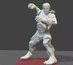 The Incredible Hulk toy soldier figure 3D print model