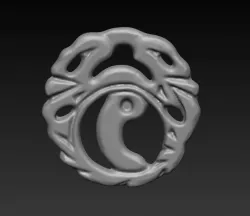 Tomb Raider - Lara Crofts pendant 3D print model
