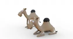 toon camel 3D model