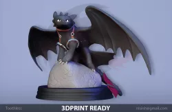 Toothless Dragon 3D print model