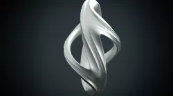 Twisted artifact 3D print model
