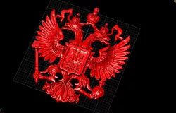 two-headed 3D print model
