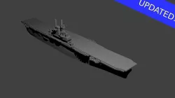 US Aircraft Carrier Wasp 3D print model