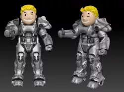 VAULT BOY in T60 Armor 3D Print 3D print model