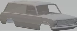 VAZ 2801 - Seat 124 Familiar Printable Body Car 3D print model