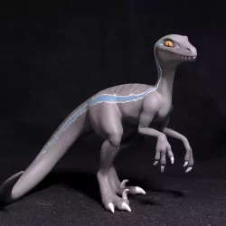 Velociraptor Blue printable 3D print model