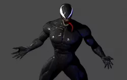 Venom 2018 movie posed 3D sculpt model 3D model