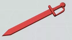 Warriors Sword 3D print model