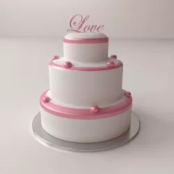 Wedding Cake 3D model