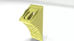 Wheel chock 3D print model