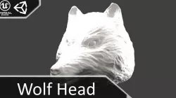 Wolf Head 3D print model