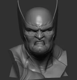 Wolverine Bust 3D print model