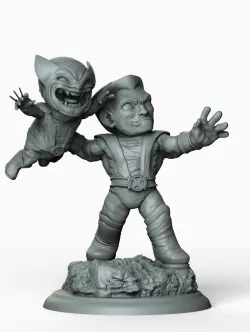 wolverine colossus chibi 3D print model