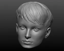Woman head mannequin 3D print model