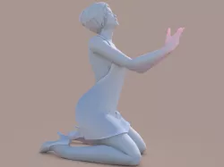 Woman Offering 3D print model