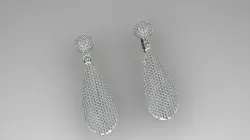  womens earrings 3D print model
