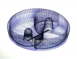 Yin Yang nut bowl 3D print model