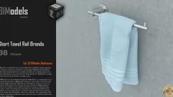 0138 Short Towel Rail Brenda 3D model