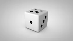 2 Dice models Low-poly  3D model