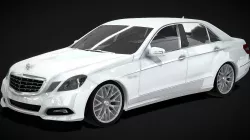 3D Model Mercedes-Benz AMG E-Class Low-poly  3D model