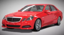 3D Model Mercedes-Benz AMG E-Class Low-poly  3D model