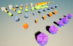 43 Mineral Basic Shapes Low-poly  3D model