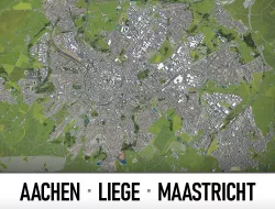 Aachen - Liege - Maastricht Low-poly  3D model