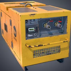 Air compressor Low-poly  3D model