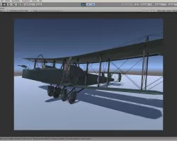 Air plane Handley  Low-poly  3D model