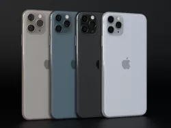 Apple iPhone 11 Pro Max All Official Colors 3D model