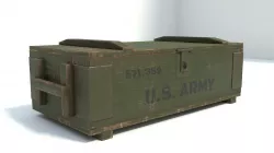 Army Box  Military box Low-poly  3D model