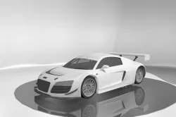 Audi R8 Lms Low-poly  3D model