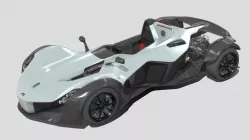 BAC Mono Sport Car dae fbx Collada 3ds stl Low-poly  3D model