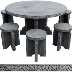 Bakni Stone Table 3D model