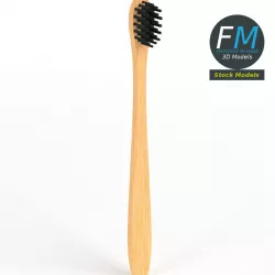 Bamboo toothbrush 3D model
