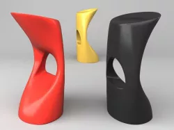 Bar stool Flod Mobles 114  3D model