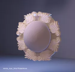 Bas-relief lamp 3D model