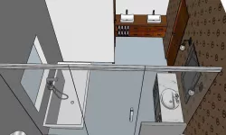 Bathroom interior Low-poly  3D model