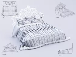 Bed Revit High Quality 3D models 3D model