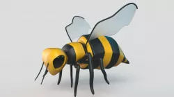 Bee  Cartoon 3D model