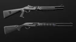 Benelli M2 12 Gauge Shotgun Low-poly  3D model